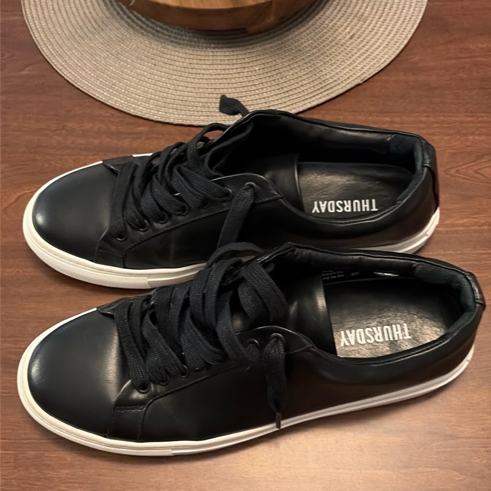 Thursday Premier Low Too Black Leather Men’s Sneakers